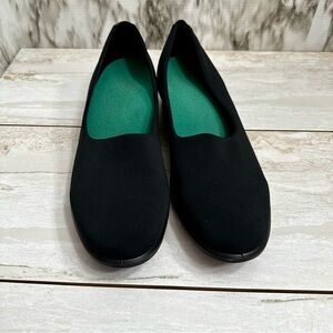 Ecco Felicia Stretch Slip On Loafer Wedge Shoe Women’s Sz 39 8 - 8 1/2 Black